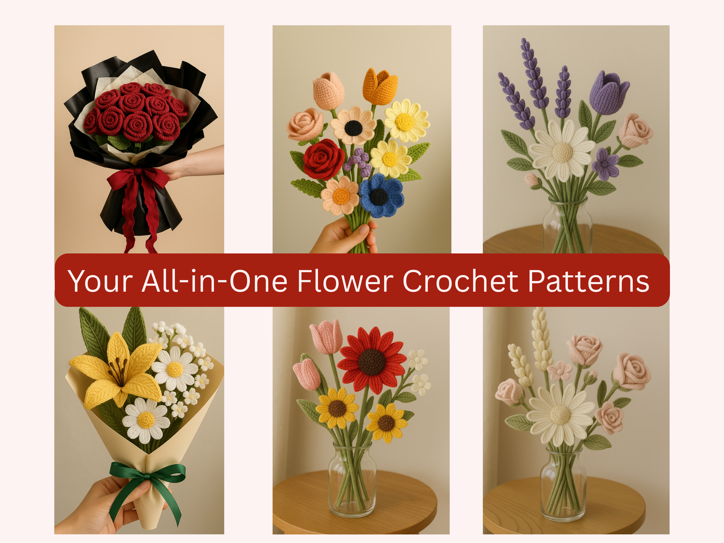1,000+ Flower Crochet Pattern Bundle