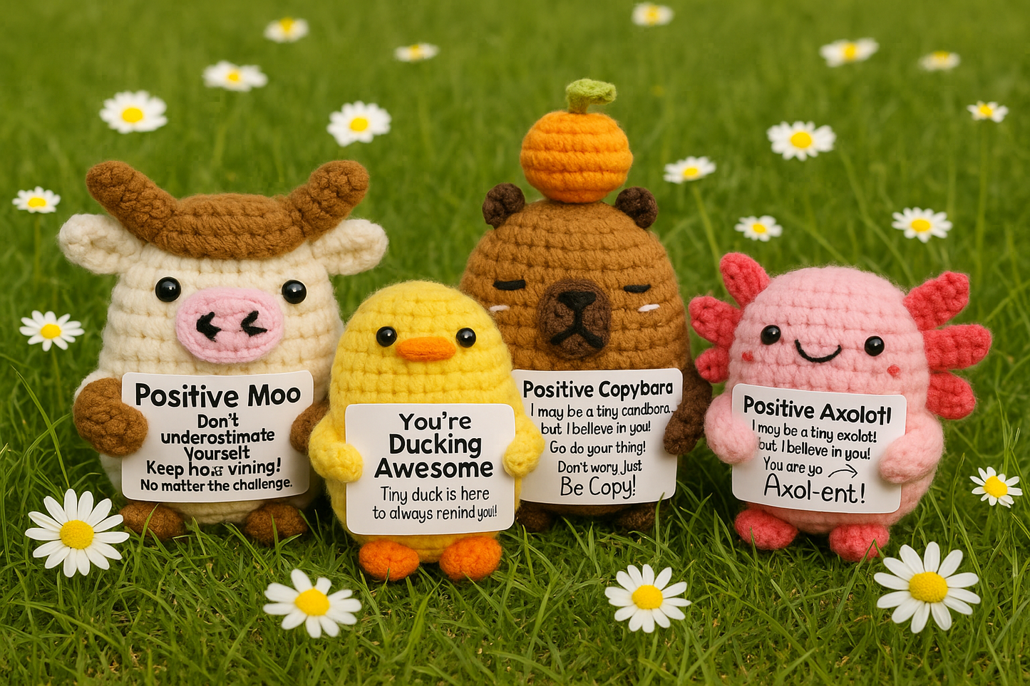 4 Pattern Bundle Positive Amigurumis🧸✨