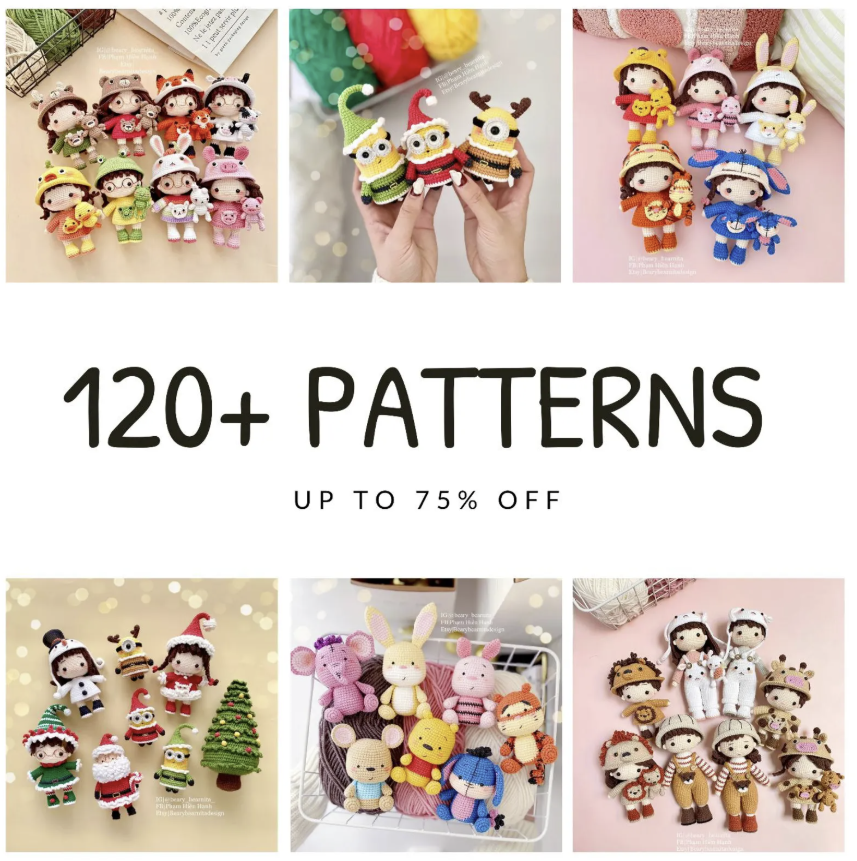 120+ Cute Crochet Patterns - MEGA Bundle
