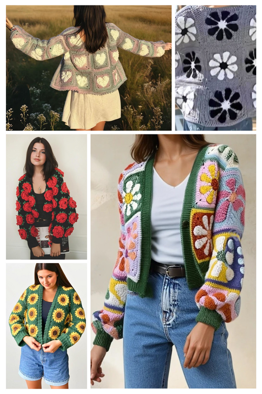 6 Cardigan Crochet Patterns