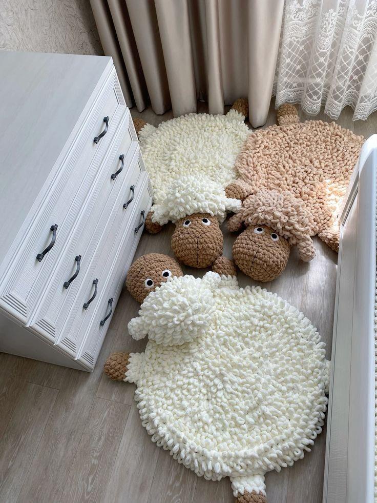 2 in 1 Sheep Blanket & Rug - Crochet Patterns