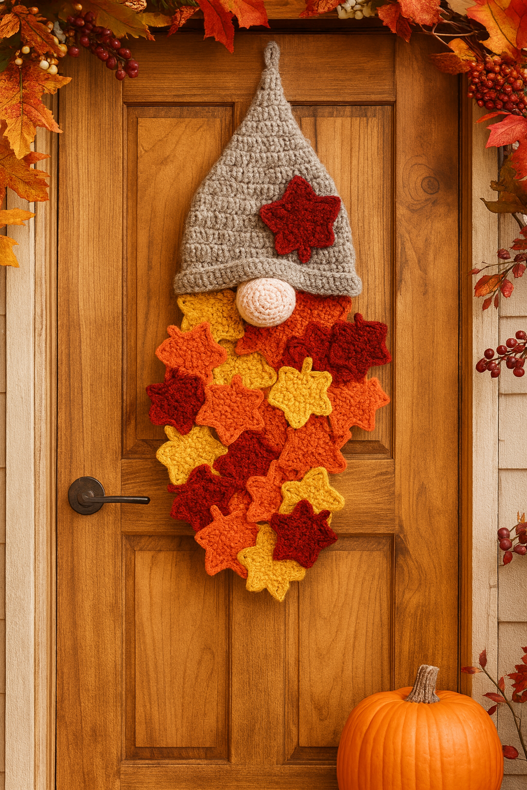 Crochet Pattern Gnome Leaves