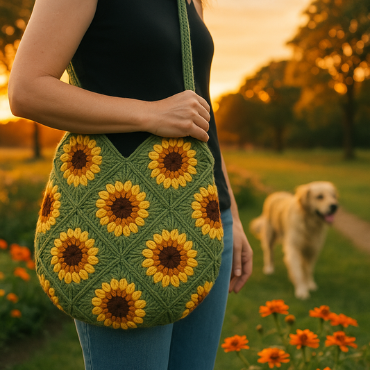 Sunflower Bag Crochet Pattern