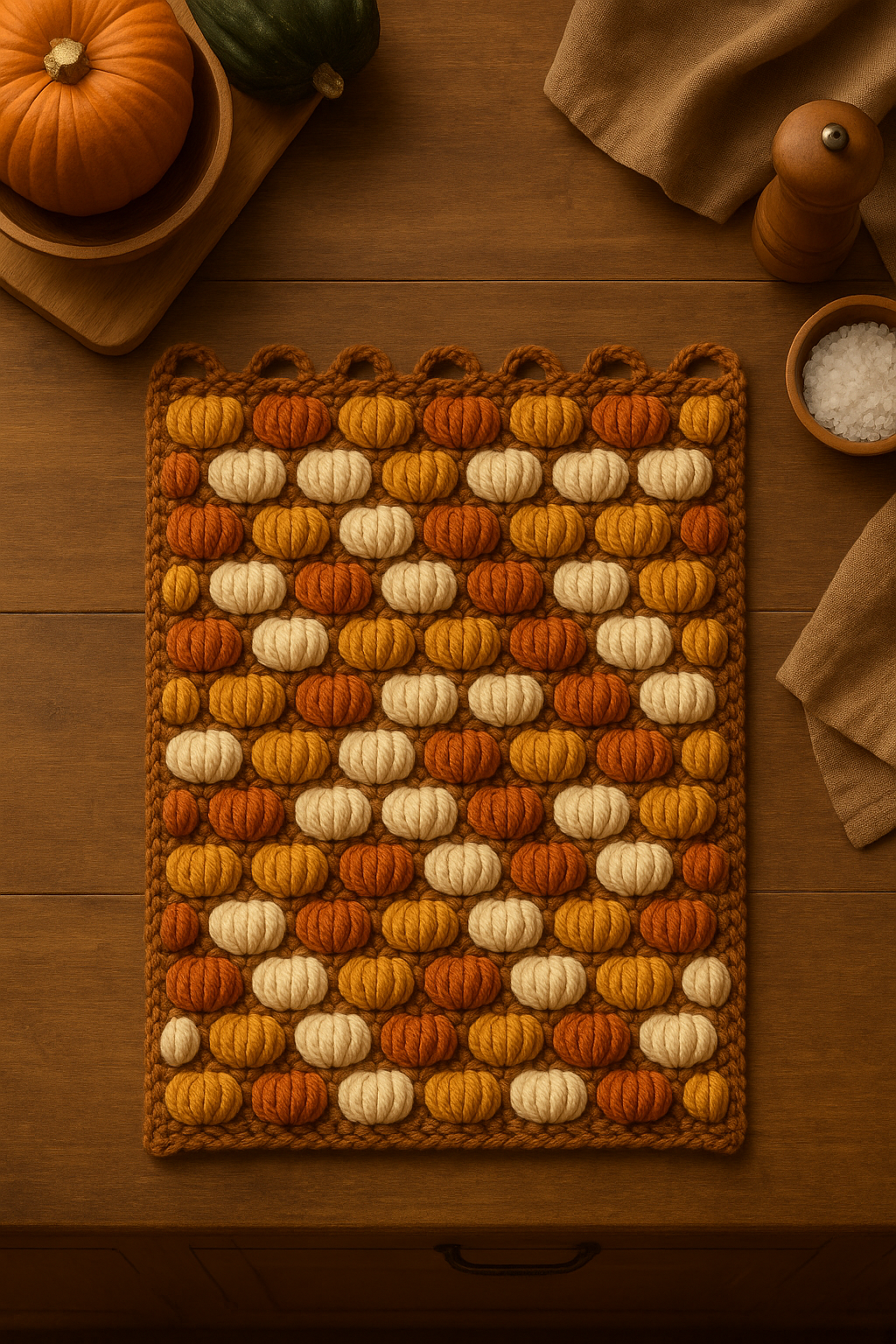 3D Pumpkin Stitch Crochet Pattern
